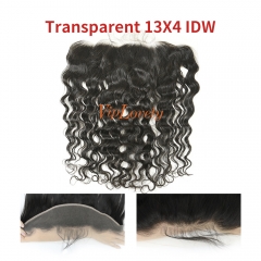 #1b Brazilian Virgin Human Hair 13x4 Lace Frontal Indian wave