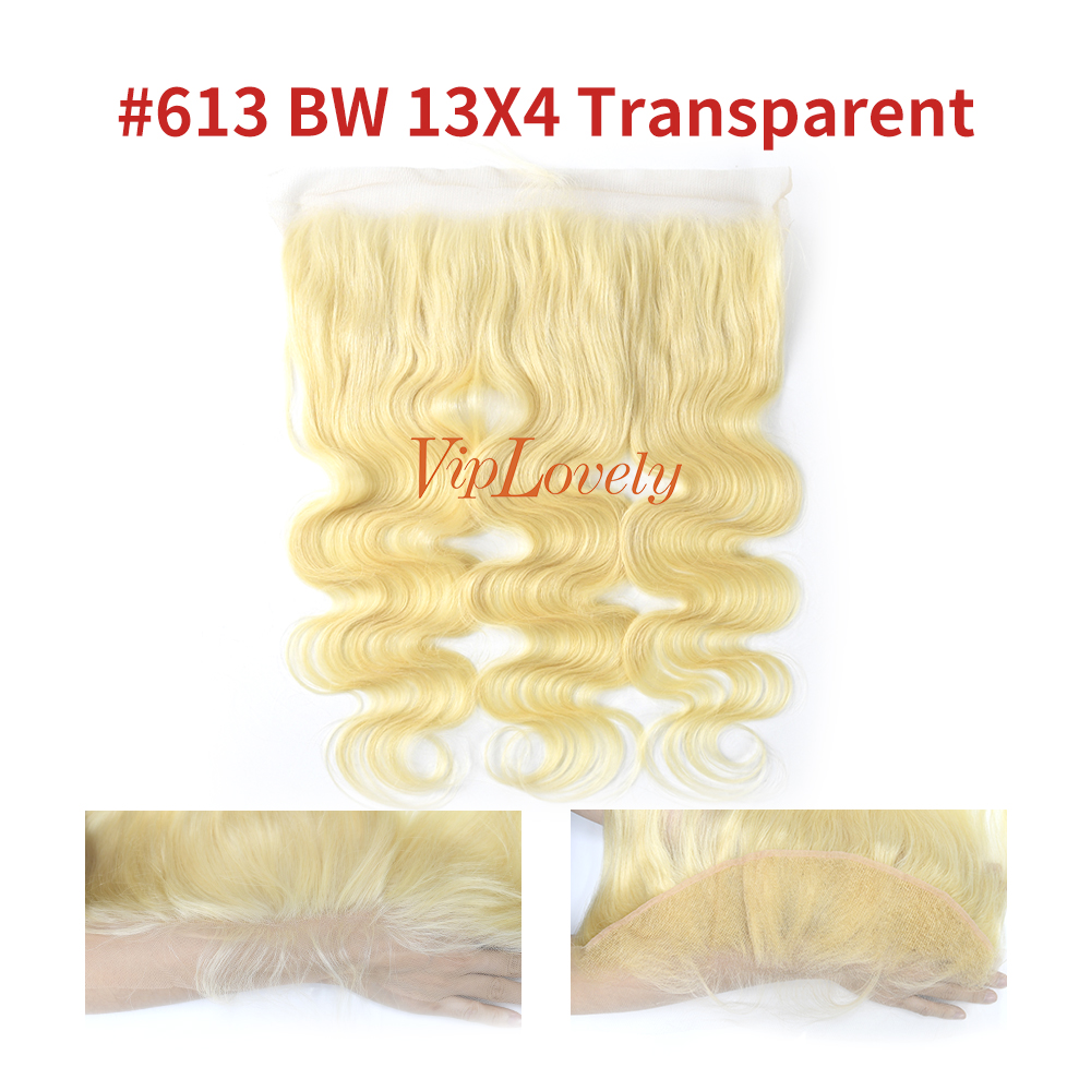 Blonde #613 European Virgin Human Hair 13X4 Lace Frontal Body Wave