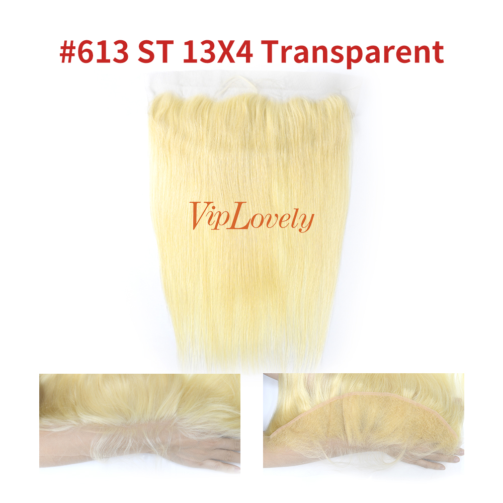 Blonde #613 European Raw Human Hair 13X4 Lace Frontal Straight