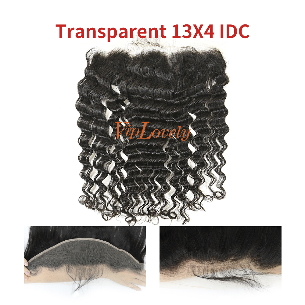 #1b Brazilian Virgin Human Hair 13x4 Lace Frontal Indian Curly