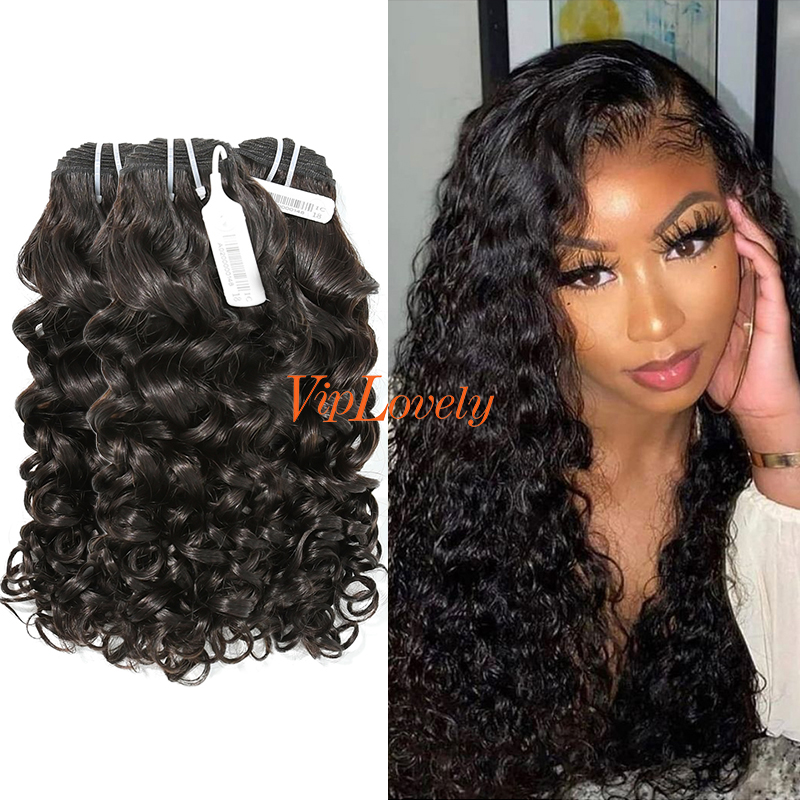 #1b Peruvian Virgin Human Hair Weft italy curly