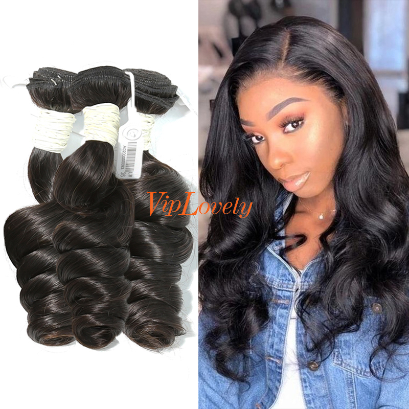 #1b Malaysian Virgin Hair Weft loose wave