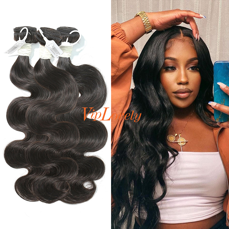 #1b Brazilian Virgin Human Hair Weft body wave