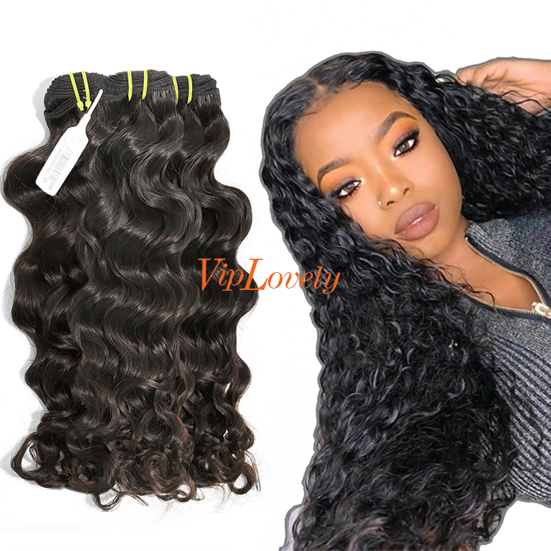 #1b Brazilian Raw Human Hair Weft indian wavy