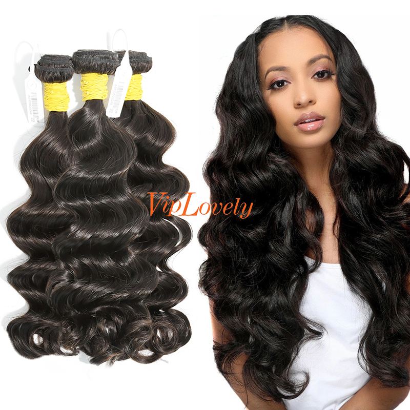 #1b Malaysian Raw Human Hair Weft ocean wave