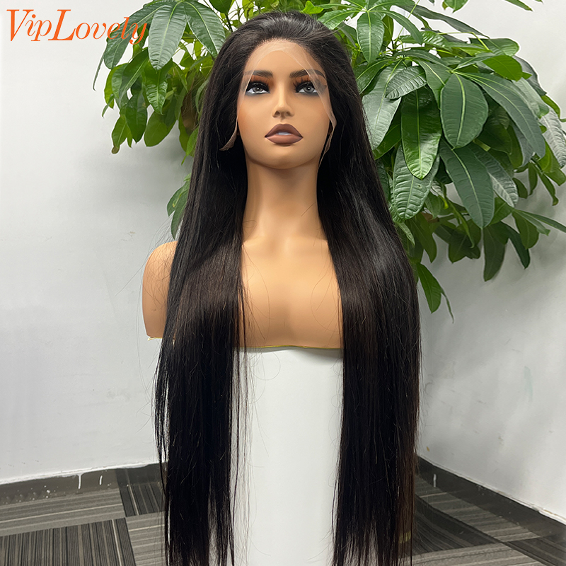 Brazilian Virgin Human Hair 13x4 Swiss HD wig Straight