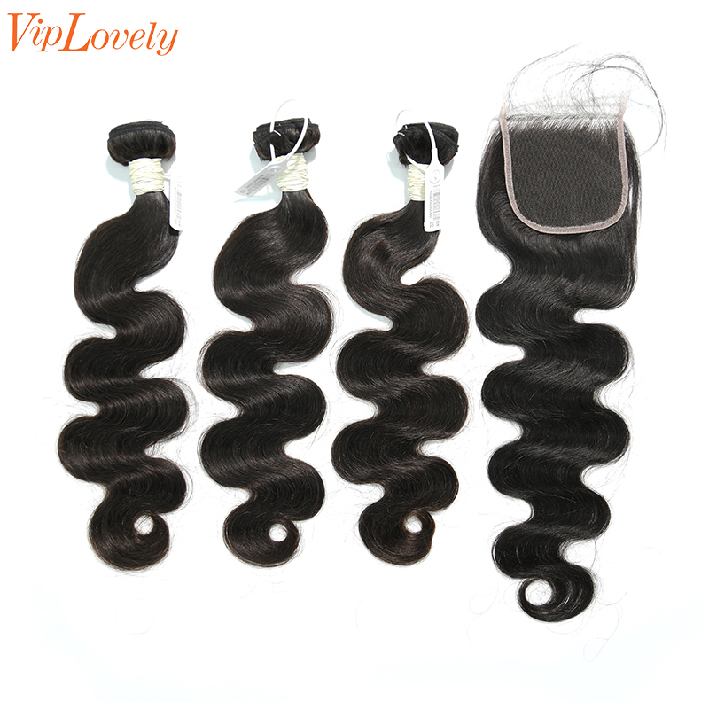 Virgin Body Wave 20 22 24 Inch And 4x4 HD Lace 20 Inch  Free Shipping