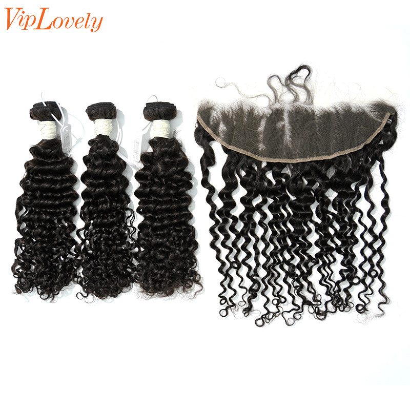 Virgin Deep Curly 24 26 28 Inch And 13x4 HD Lace 20 Inch  Free Shipping