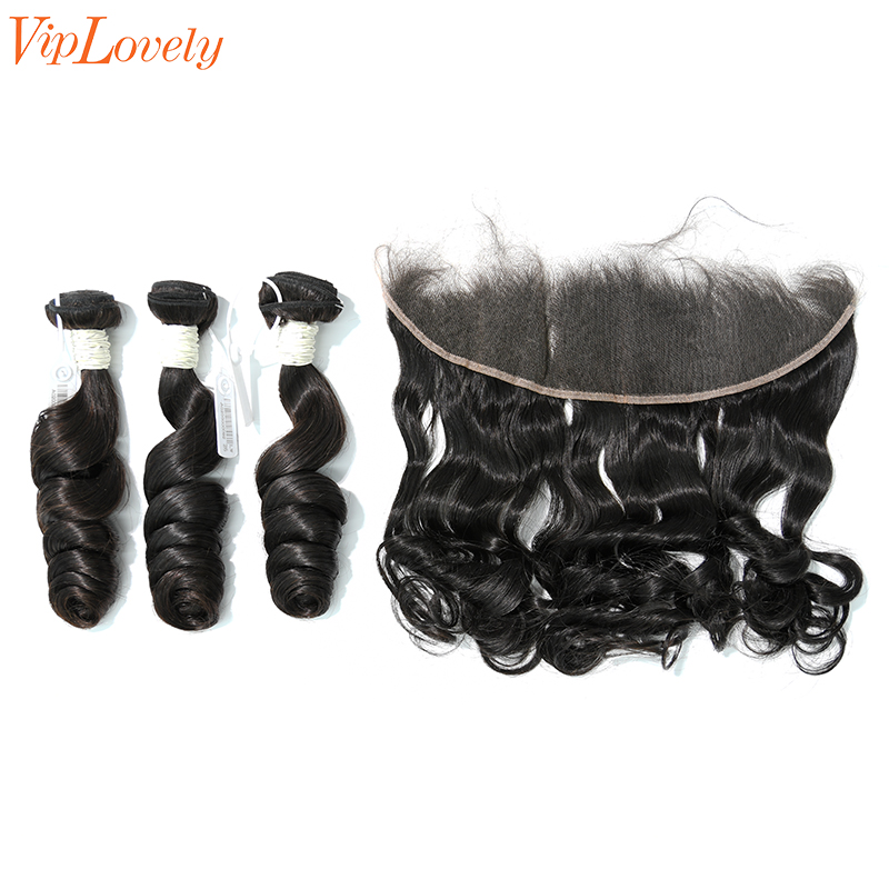 Virgin Loose Wave 18 20 22 Inch And 13x4 HD Lace 20 Inch  Free Shipping