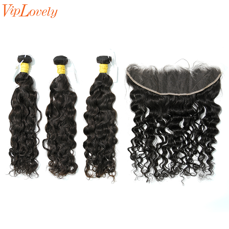 Raw Indian Curly 24 26 28 Inch And 13x4 HD Lace 20 Inch  Free Shipping