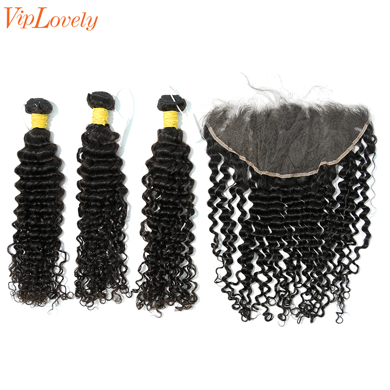 Raw Deep Curly 12 14 16 Inch And 13x6 HD Lace 14 Inch  Free Shipping