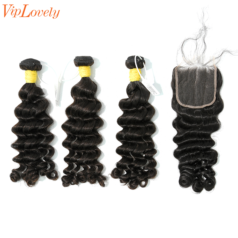 Raw Deep Wave 16 18 20 Inch And 4x4 HD Lace 18 Inch  Free Shipping