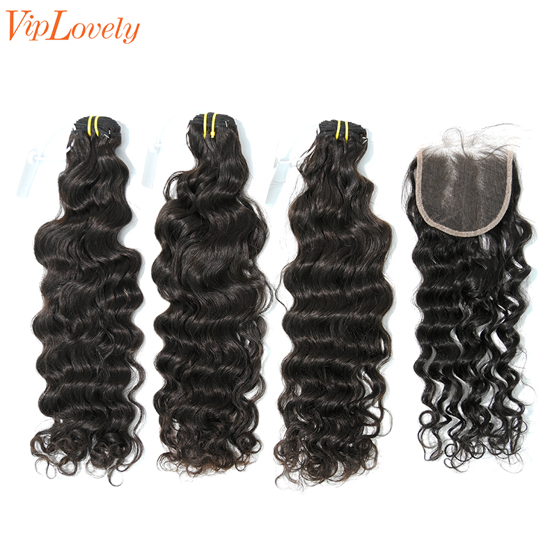 Raw Indian Curly 20 22 24 Inch And 4x4 HD Lace 20 Inch  Free Shipping