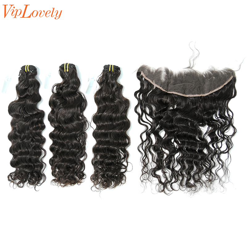 Raw Indian Wave 26 28 30 Inch And 13x4 HD Lace 20 Inch  Free Shipping