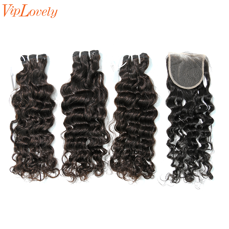 Virgin Indian Wave 14 16 18 Inch And 4x4 HD Lace 16 Inch  Free Shipping